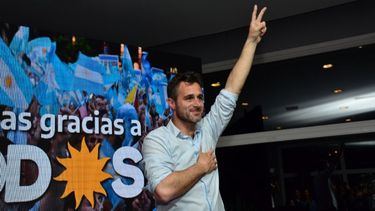 FESTEJO. Achával, el pasado 11 de agosto, tras ganar en las PASO..