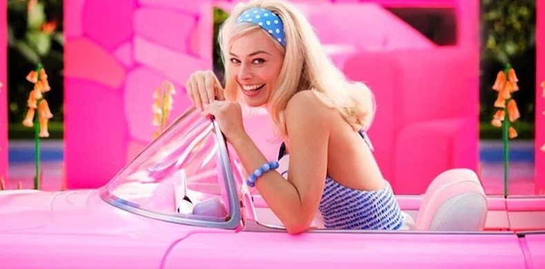 Una de las escenas de Barbie, dirigida por Greta Gerwig y protagonizada por Margot Robbie.
