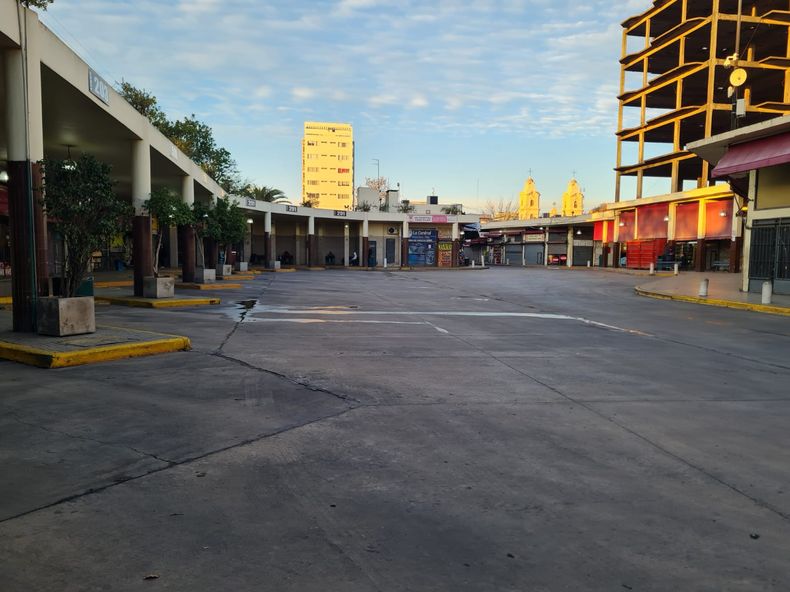 Así estuvo la terminal durante todo el día.