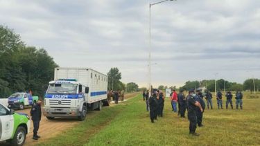 Los rastrillajes se están llevando a cabo en un predio de Villa Astolfi. .