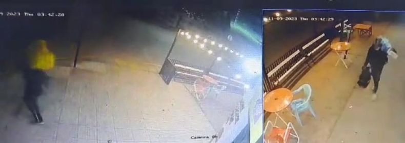 El robo tuvo lugar en una carnicería de la calle Tomás Márquez, frente a la estación de trenes.&nbsp;