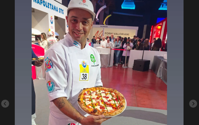 Daniel Gabrielli participó en Parma, Italia, del Campeonato Mundial de la Pizza.&nbsp;