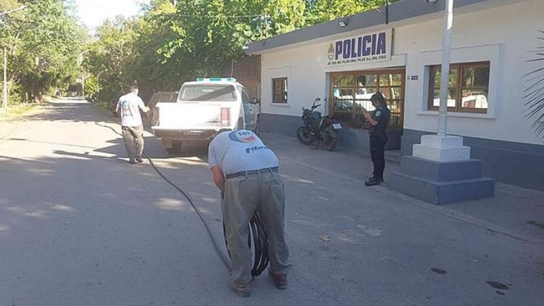 CABLES. Fueron recuperados por la policía de Del Viso..