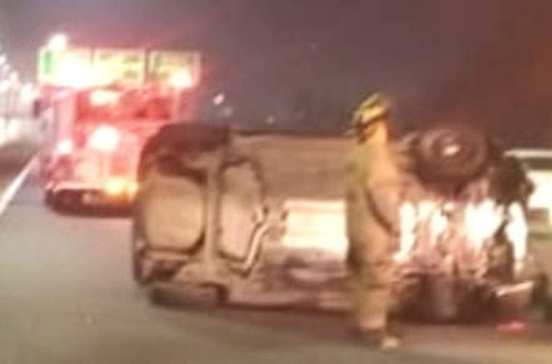 El accidente tuvo lugar a la altura del kilómetro 37,5 de la Panamericana.