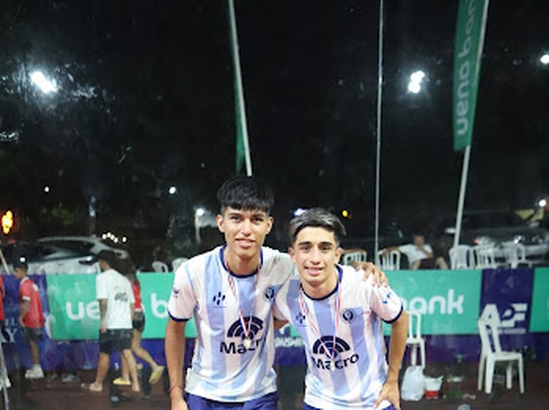 Benjamín Romero jugó junto a Mateo Díaz en el Panamericano de Asunción.