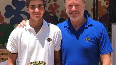 Lucho Tacchi junto a Gustavo Luza, de Pilará..