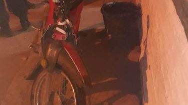 La moto recuperada..