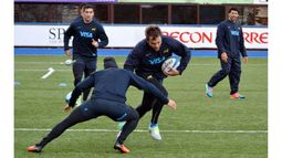 REGRESO. Hernández será titular en Argentina, esta tarde, en Cardiff..
