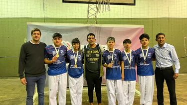 GRAN ACTUACIÓN. La delegación de Taekwondo aportó cinco medallas para Pilar. .