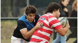 LA PROTEJE. Tomás Bivort, en acción, ante Hindú..