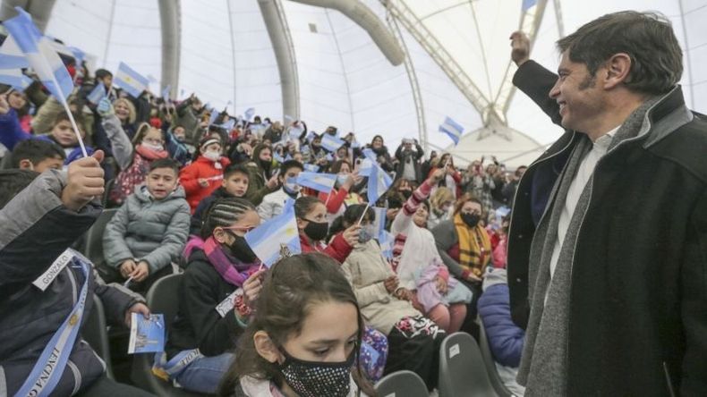 INCLUSIVO. Kicillof destacó la importancia de “rebelarse pensando en los otros”..