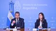 ANUNCIO. Lo hicieron esta tarde Sergio Massa y la titular de ANSES, Fernanda Raverta.