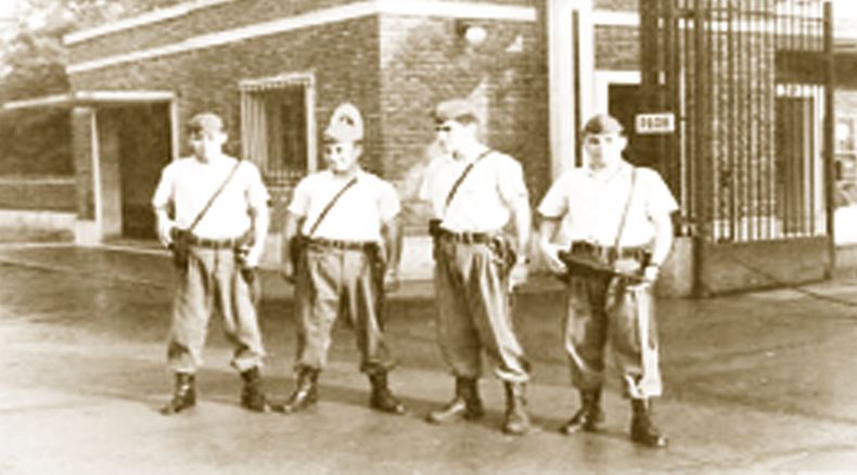La Fábrica Militar de Pilar era también sede de la conscripción obligatoria.