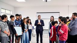 INAUGURACIÓN. Achával recorrió las nuevas instalaciones del CFI.