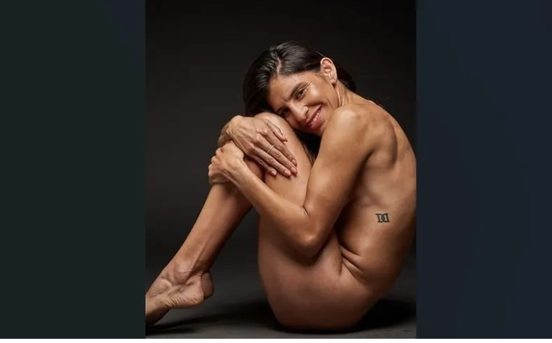 MODELO. Daiana en una producción muy jugada.