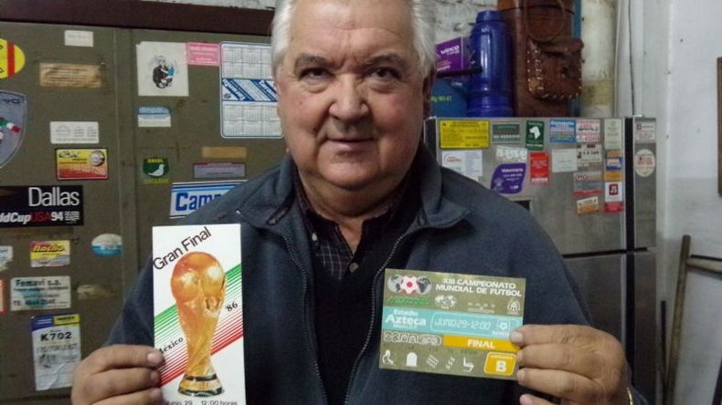TESORO. La entrada para la final de México 86..