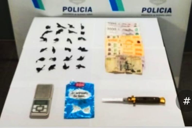En la requisa se hallaron 24 dosis de cocaína en poder de la mujer.&nbsp;