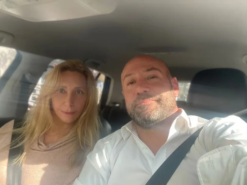 SELFIE. Karina Milei y Diego Spagnuolo, protagonistas del escándalo.