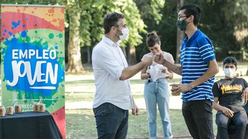 EMPLEO JOVEN. Achával participó del cierre del curso en Pilar..