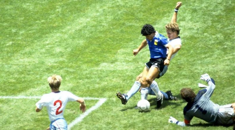 La moneda del BCRA conmemora el gol de Maradona a Inglaterra. (elnueve.com).