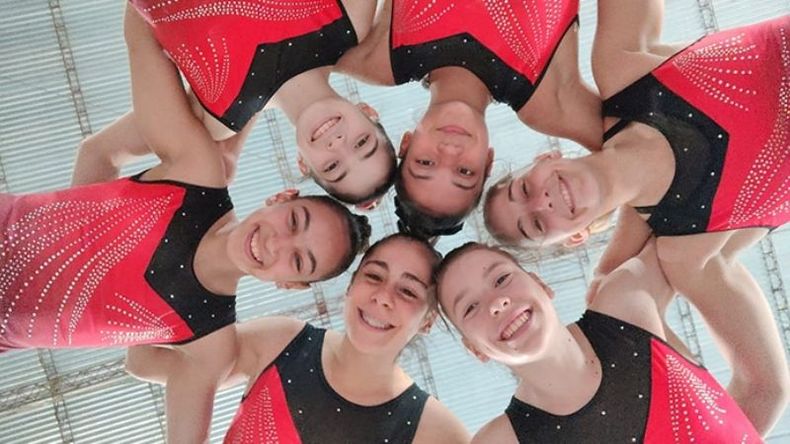 SEIS PARA TRIUNFAR. Las gimnastas de Elite tuvieron un gran Nacional..
