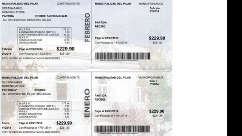 Los impuestos llegan con un 33% de aumento y hasta un 50% por revalúo..