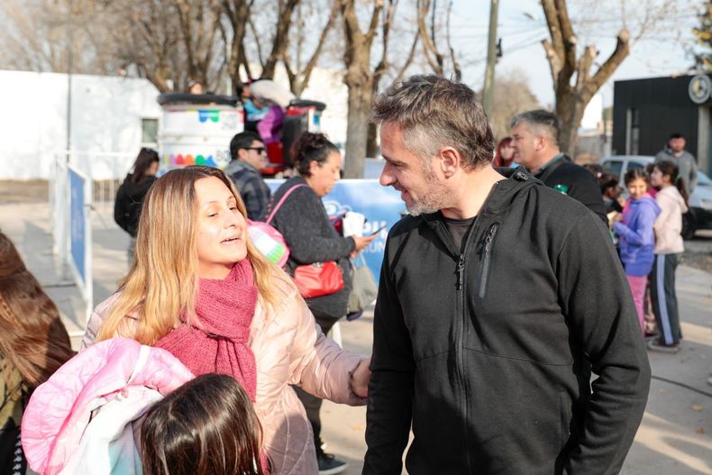 CULTURA. Achával compartió las actividades destinadas a los más chicos.