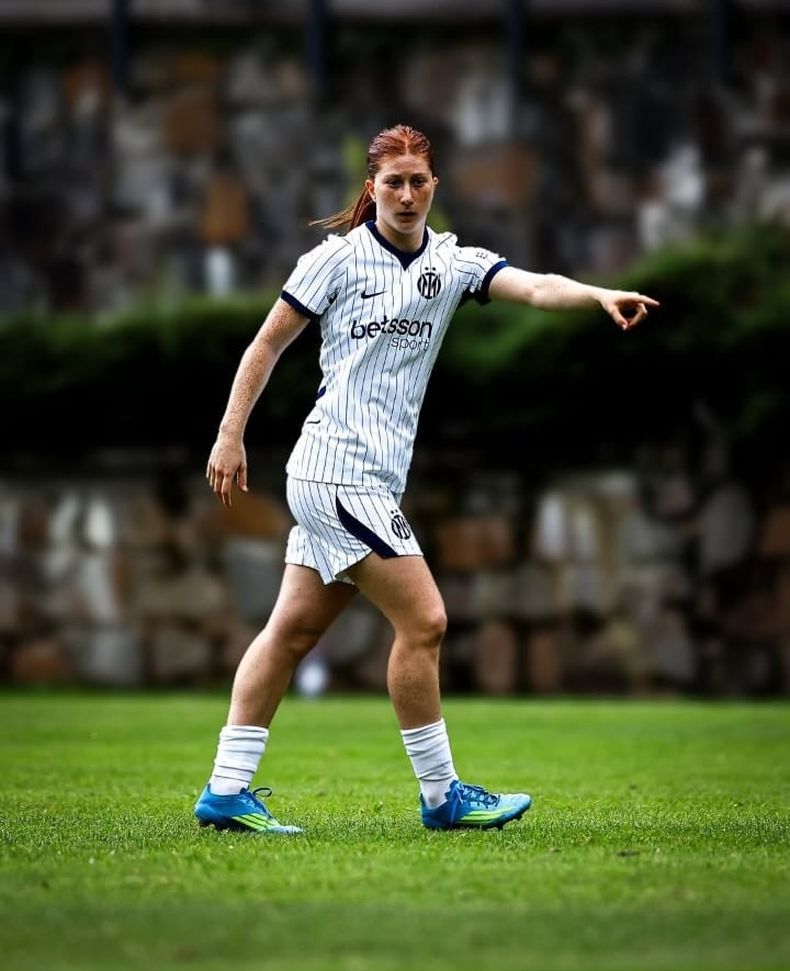 GOLEADORA. Annika Paz marcó su primer gol con la camiseta de Inter.