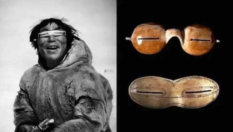 Los inuit utilizaban rudimentarios protectores oculares. (reddit.com).