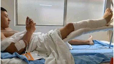 SANTIAGO ESPERA. Lleva 10 días en el Hospital de Pilar..