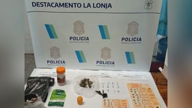 En el domicilio allanado se encontraron varias dosis de cocaína y marihuana.&nbsp;