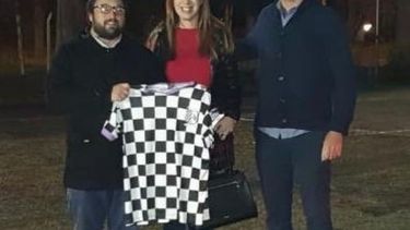 María Eugenia Vidal visitó un club de La Lonja