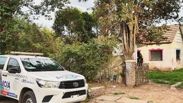 ESCENA DEL CRIMEN. Los Olivos al 1400, en Manuel Alberti, donde mataron a un hombre de 38 años. Su esposa quedó detenida.&nbsp;