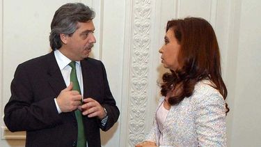 FÓRMULA. Alberto y Cristina, años atras, durante el gobierno K..