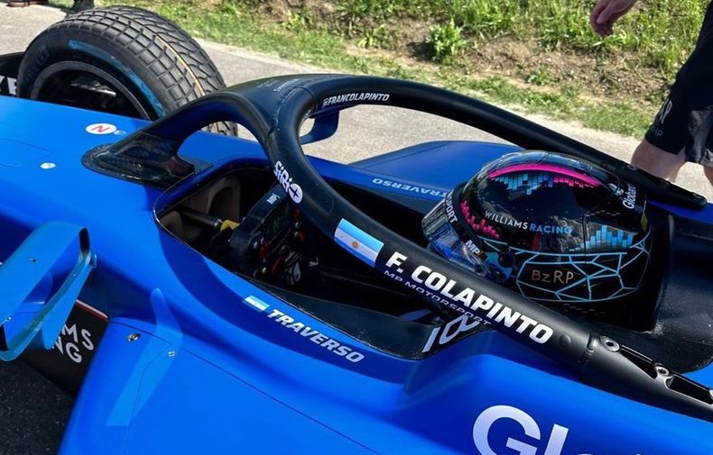 Franco Colapinto y su MP Motorsport con el recuerdo de Traverso salen en primera fila.