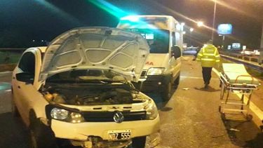 Mujer herida por accidente en Panamericana