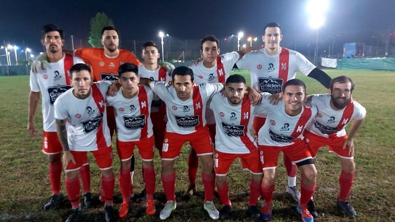 PUNTO. El once de Atlético que sumó en Derqui ante José C. Paz..
