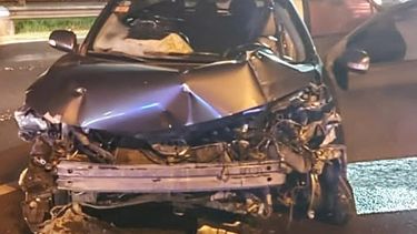 ACCIDENTE EN PANAMERICANA: El conductor de un Toyota Corolla perdió el control de su auto y provocó un triple accidente.&nbsp;