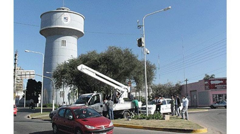 CIEGOS. El 20% de las cámaras de seguridad está apagado por el temporal..