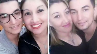 La víctima, Verónica Soria (40), junto a su pareja Cristian Cano (28), detenido por el femicidio. .
