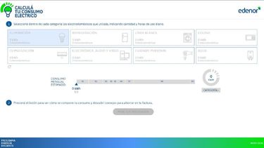 FÁCIL. El simulador está disponible en el sitio edenor.com, o bien ingresando en simulador.edenor.com..