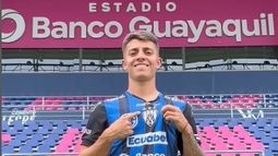 REFUERZO. Thiago Santamaría con la camiseta del IDV.