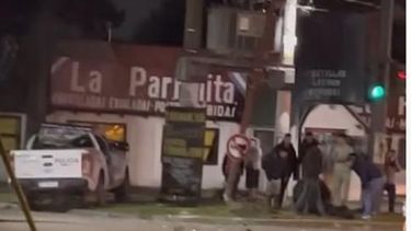 IMPACTO. Ocurrió en el cruce de Ruta 8 y Guido.