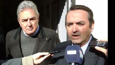 VISITAS. Uriburu, con Jaime Linares, el precandidato a gobernador..