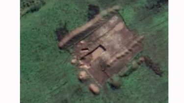 CANTERA. La imagen aérea muestra que la tosquera ya está en marcha..