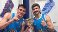 De Sportivo Pilar a La Bombonerita. Bautista Menna y Pablo Bruna con la Copa de La Crossover.