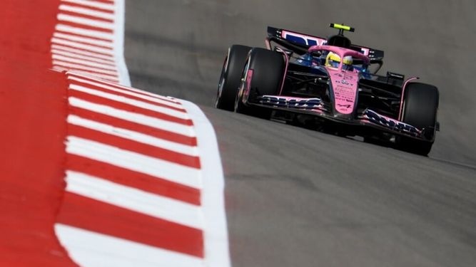 CLASIFICACIÓN. Colapinto buscando su mejor registro para el sprint del GP de Austin.