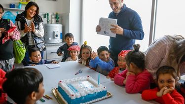 Federico Achával acompañó a las familias en el festejo del aniversario.