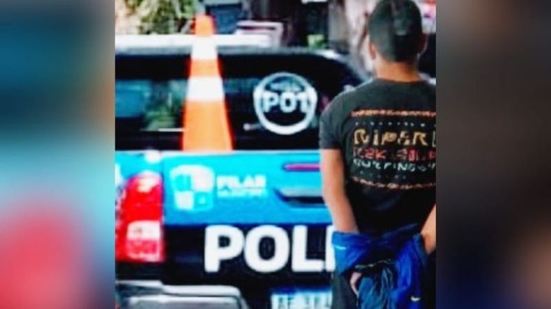 El hombre está acusado de intentar matar a dos vecinos. Foto @juancaimpacto.