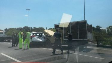 Choque y demoras en Panamericana